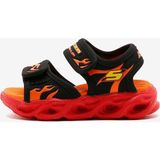 Skechers Thermo-Splash - Heat Tide Küçük Erkek Çocuk Siyah/kirmizi Işıklı Sandalet 400102N Bkrd