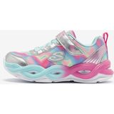 Skechers Twisty Glow - Sorbet Swirl Büyük Kız Çocuk Gri Işıklı Spor Ayakkabı 303716L Smlt - Gümüş