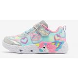 SKECHERS UNICORN CHARMER LIL HEART SPARKLES Küçük Kız Çocuk Gri Işıklı Spor Ayakkabı 303064N SMLT