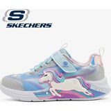 Skechers Unicorn Chaser 302298L-SMLT Işıklı Ortopedik Çocuk Spor Ayakkabı - Gri