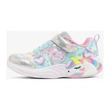Skechers Unıcorn Dreams Heart Sparkles Işıklı Kız Çocuk Spor Ayakkabı 303063L - Pembe - Turkuaz - Gümüş