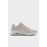Skechers Uno-Kat Logolu Leopar Desenli Kalın Taban Sneaker Bayan Ayakkabı 177144 OFWT BEYAZ