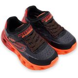 Skechers Vortex 2.0 - Quantroid Büyük Erkek Çocuk Siyah/Kirmizi Işıklı Spor Ayakkabı 400604L Bkrd - Siyah - Kırmızı