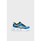 Skechers Vortex 3.0 Logolu Işıklı Sneaker Erkek Çocuk Ayakkabı 400590L BBLM Siyah-Mavi-Açık Yeşil