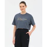Skechers W Crop Graphic T-Shirt Kadın Gri Tshirt S2610054-3998 - M