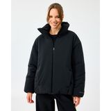 Skechers W Crop Puffer Jacket Kadın Siyah Mont S2520198-3817