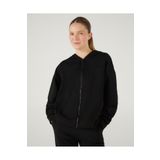SKECHERS W Essential Full Zip Sweatshirt Kadın Siyah Sweatshirt S242117-001