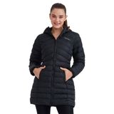 Skechers W Essential Maxi Length Hooded Jacket Kadın Siyah Mont