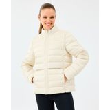 Skechers W Essential Outerwear Padded Jacket Kadın Ecru Mont S231240-1983 - Ekru