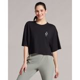 Skechers W Graphic Tee Crew Neck T-Shirt Kadın Siyah Tshirt S231288-001 - M
