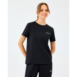 Skechers W Light Fabric T-Shirt Kadın Siyah Tshirt S2520239-3817 - XS