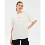 SKECHERS W Oversize Fit Graphic T-Shirt Kadın Beyaz Tshirt S2610063-3855
