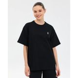 SKECHERS W Oversize Fit Graphic T-Shirt Kadın Siyah Tshirt S2610052-3817