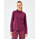 Skechers W Turtle Neck Longsleeve Softluxe T-Shirt Kadın Bordo Tshirt S2520185-3877
