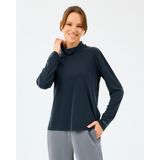 Skechers W Turtle Neck Longsleeve Softluxe T-Shirt Kadın Siyah Tshirt S2520185-3817 - M