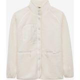 Skechers W Woven Detailed Pull Over Sherpa Kadın Beyaz Mont S2520218-3855