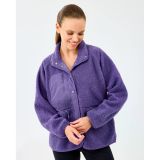 Skechers W Woven Detailed Pull Over Sherpa Kadın Mor Mont S2520218-0277 Mor