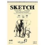 Skecth Çizim Blok A4 85GR Üstten Spiralli Defter