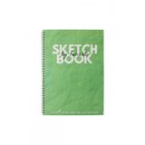 Sketch Book (ESKİZ DEFTERİ) A4 Spiralli 120 gr Beyaz Kağıt- Yeşil
