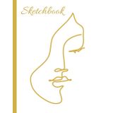 Sketch Book for Girls: Fashion Line Art Background. Large Blank Sketchbook for Girls, Teens, Women, Notebook For Fashion, Drawing, Writing, Painting, ... 120 Pages, 8.5 x 11 (Drawing Sketch Book)