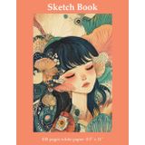 Sketch Book: Sketchbook for Girls, Drawing Supplies for Teens, Doodle Pad Paper, Nature Aesthetic, 8.5 x 11 inches 100 Pages
