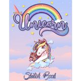 Sketch Book: Unicorn Large Sketchbook/Notebook 100 Pages of 8.5"x11" With Blank Paper for Girls To Drawing, Doodling, Journal ,Sketching
