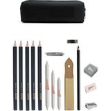 Sketch Dereceli Kurşun Kalem 14 Parça Eskiz Set - Çok Renkli