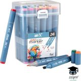 Sketch Marker Çift Taraflı Çizim Kalem Seti Art-X Rich Yüksek Kalite Kalıcı Mürekkep Iade Ga - Standart