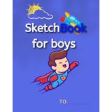 Sketchbook, 150 pages (75 sheets), paper for drawing boys, coloring, and random sketching for boys