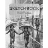 Sketchbook: 500 Blank Pages for Drawing, Doodling, and Creative Sketching – 8.5 x 11 Inches