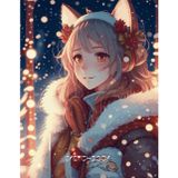 Sketchbook 8.5x11 inches with anime style cover - 120 blank pages for creativity and inspiration!