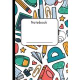 Sketchbook and Lined Notebooks: Dual Design Half Wide Ruled Half Blank Primary writing with Lined Pages Drawing or Doodling & Writing Journal Notebook Organizer