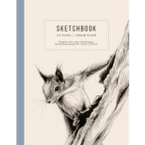 Sketchbook: Drawing Pad for Sketching and Creative Planning: 8.5x11 Inch Sketch Pad with Blank Pages, Composition Layouts, and Cream Paper (A Quiet ... (Quiet Orbit: Peaceful Nature Collection)