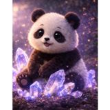 Sketchbook – Enchanted Crystal Panda: A creative space for sketching, doodling, and imaginative ideas