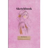 SKETCHBOOK – Feminine Minimalist Sketchbook for Women | 150 Blank Pages | 6x9” Light Pink Aesthetic Art Journal