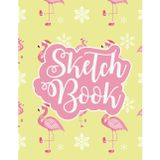 Sketchbook Flamingo Creative Space: Open-ended creative journal with flamingo theme