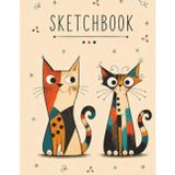 Sketchbook For Cat Lovers: Blank Sketch Book for Drawing, Doodling, and Creativity | 8.5x11 inches, 100 blank pages | perfect gift for cat lovers, teens, kids, or adults