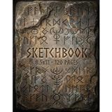 Sketchbook for Drawing (8.5 x 11, 120 Pages) – Vintage Ancient Manuscript Edition: Large Unlined Art Notebook with Blank White Pages for Artists, Doodling & Creative Practice