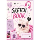 Sketchbook for Drawing, Sketching, Painting, Writing and Doodling: Trendy Blank Paper Notebook for Creative Girls, Teens & Tweens | 6" x 9", 110 Pages, Journal for Artists, Students & School