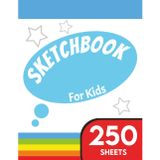 SKETCHBOOK For Kids 250 SHEETS: Children's Sketch Book | 8.5 x 11 inches | 250 blank sheets | Numbered pages | Perfect for Colouring, Sketching and Drawing