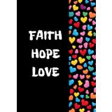 Sketchbook for Kids and for everyone, format A5, 100 sheets, 200 pages, white pages, for Coloring, Drawing, faith hope love