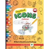 Sketchbook Icons Challenge: A 30-Day Drawing and Coloring Activity Book for Teens and Adults, Filled with Creative Icons Mixing Ideas to Inspire Art Exercises.