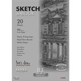 Sketchbook Sahra B3 Tutkallı 90 Gr. Ivory 34,5X49,5 cm 20 Yaprak - 41 Delft Blue