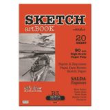 Sketchbook Salda B3 Tutkallı 90 gr. Beyaz 34,5x49,5 cm 20 yaprak
