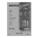 Sketchbook Salda B4 Tutkallı 90 gr. Beyaz 24,5x34,5 cm 40 yaprak