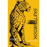 Sketchbook: Solar Flux Collection – Honey Glow Edition: Tiger Themed Sketchbook for Drawing – 6x9 Inch, 100 Pages