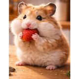 Sketchbook – Sweet Strawberry Hamster: A creative space for sketching, doodling, and imaginative ideas