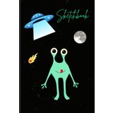 Sketchbook with Green Alien Cover: for all artist's drawings and doodles