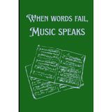 Sketchbook with Music Speaks Cover: for all artist's drawings and doodles