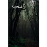 Sketchbook with Spooky Woods Cover: for all artist's drawings and doodles